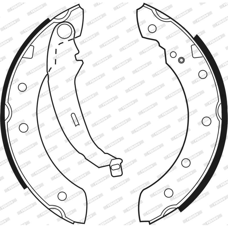 Jeu de mâchoires de frein FERODO FSB519 - Visuel 2