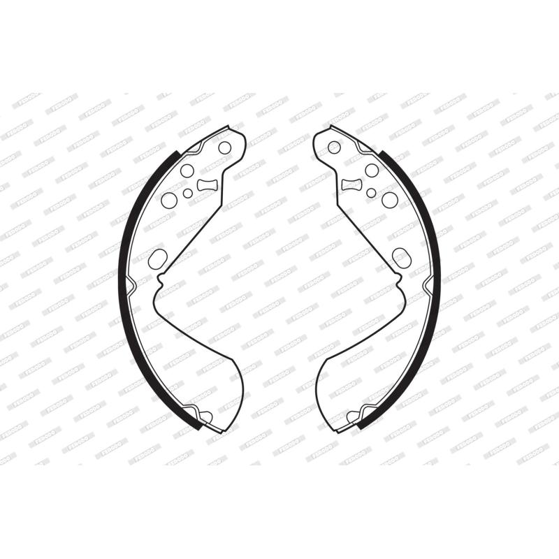 Jeu de mâchoires de frein FERODO FSB520 - Visuel 1