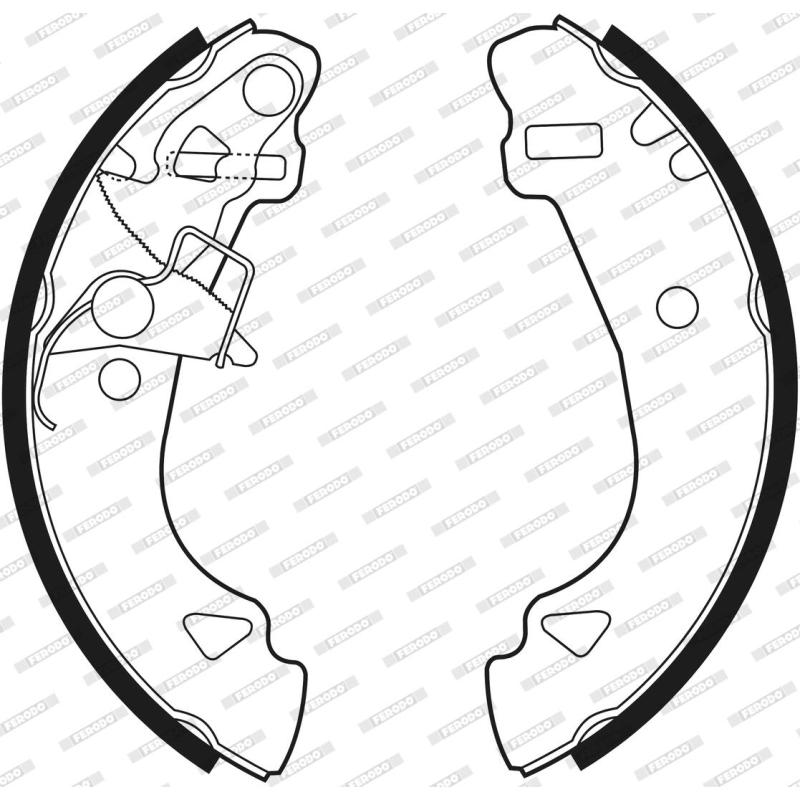 Jeu de mâchoires de frein FERODO FSB527 - Visuel 2