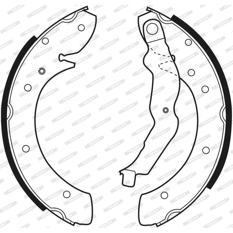 Jeu de mâchoires de frein FERODO FSB529 - Visuel 2