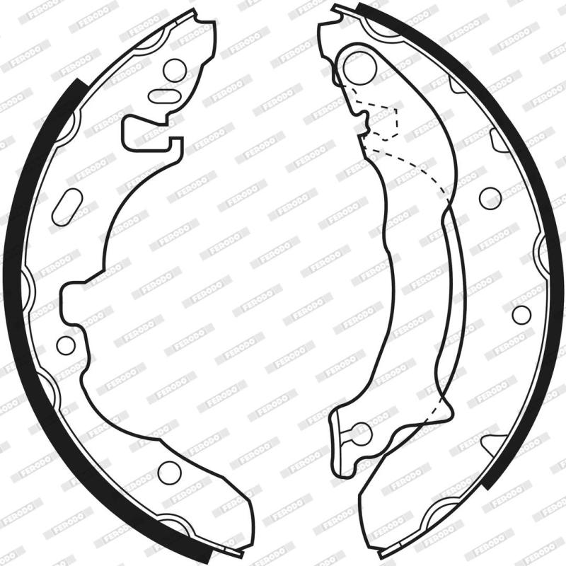 Jeu de mâchoires de frein FERODO FSB537 - Visuel 2