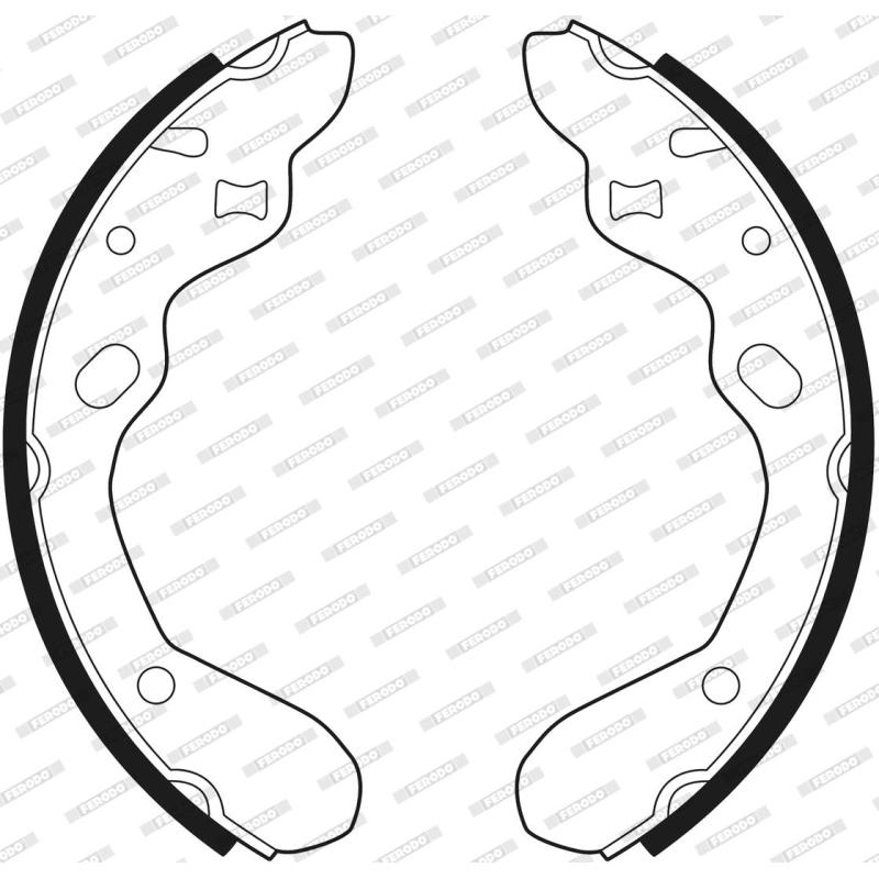 Jeu de mâchoires de frein FERODO FSB540 - Visuel 2
