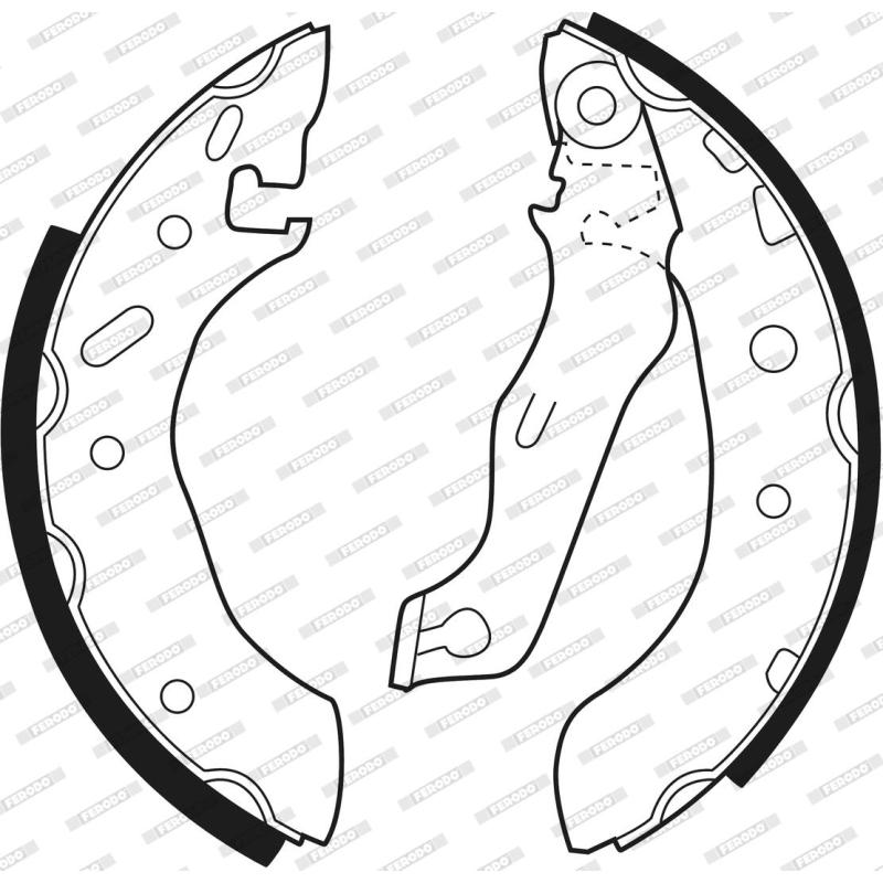 Jeu de mâchoires de frein FERODO FSB543 - Visuel 2