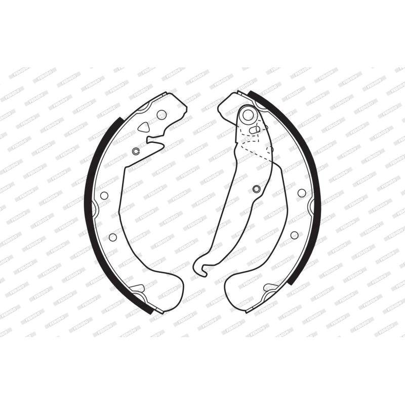 Jeu de mâchoires de frein FERODO FSB545 - Visuel 1