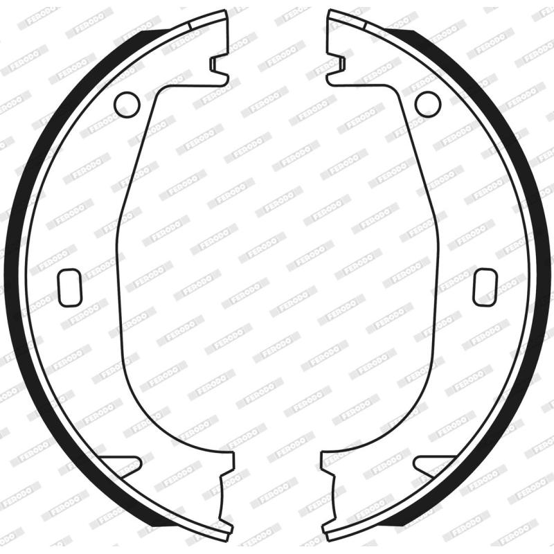 Jeu de mâchoires de frein, frein de stationnement FERODO FSB546 - Visuel 2