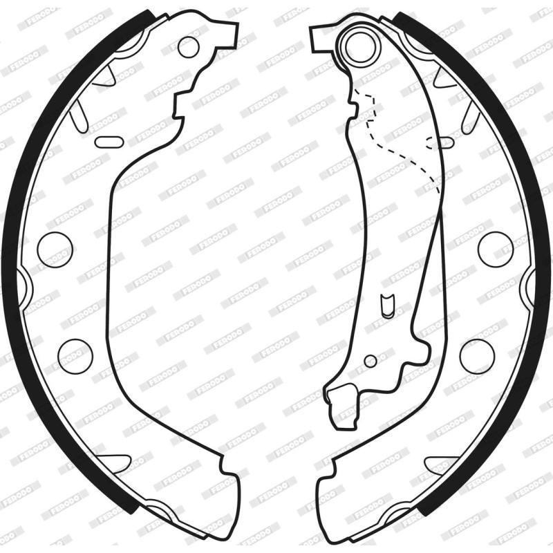 Jeu de mâchoires de frein FERODO FSB547 - Visuel 2