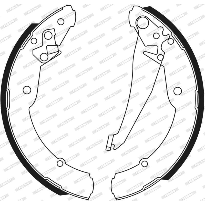 Jeu de mâchoires de frein FERODO FSB549 - Visuel 2