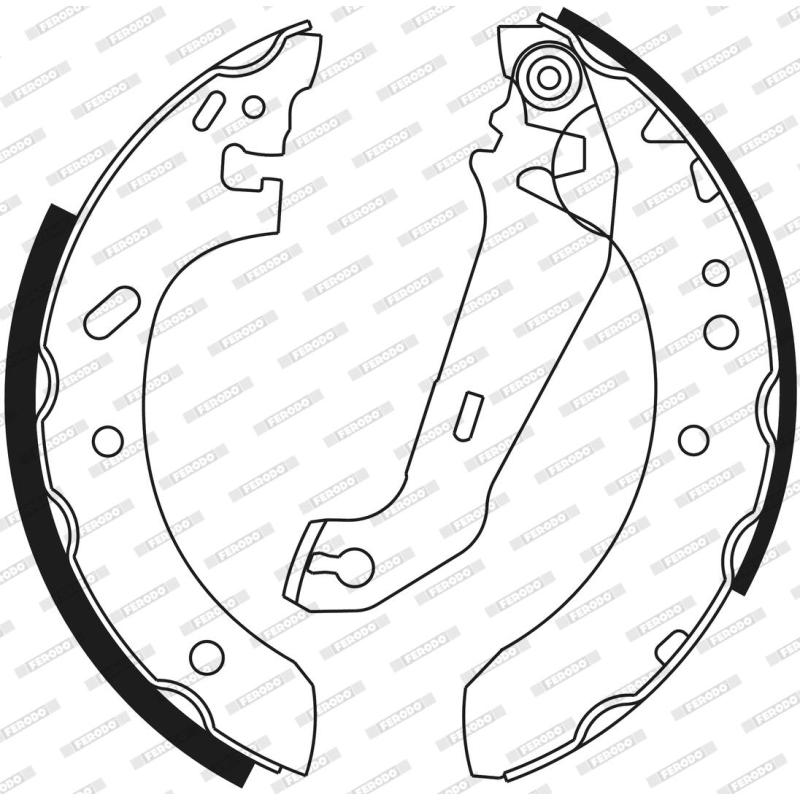 Jeu de mâchoires de frein FERODO FSB552 - Visuel 2