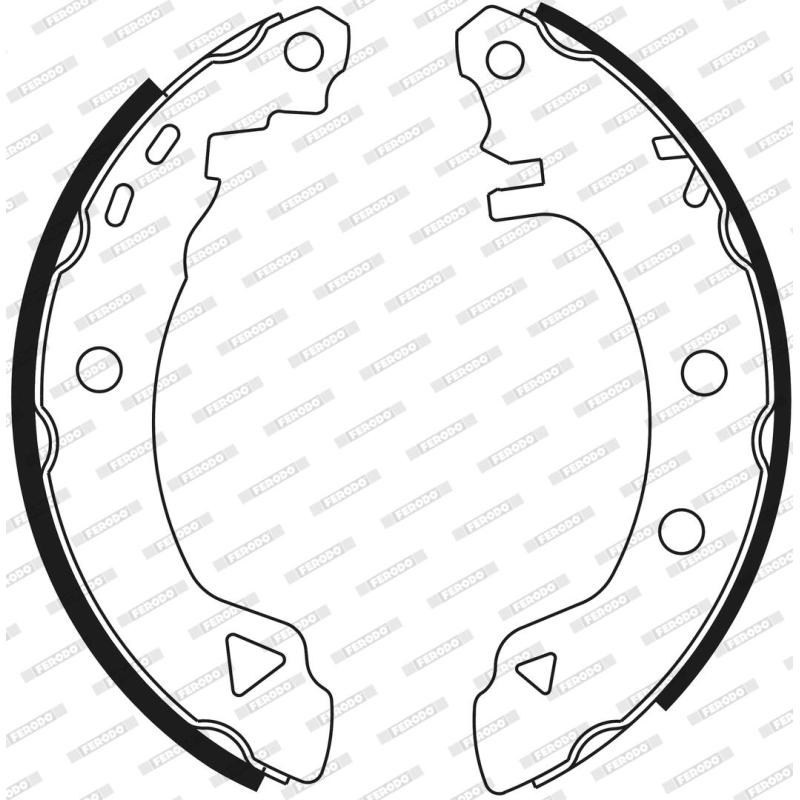 Jeu de mâchoires de frein FERODO FSB553 - Visuel 2