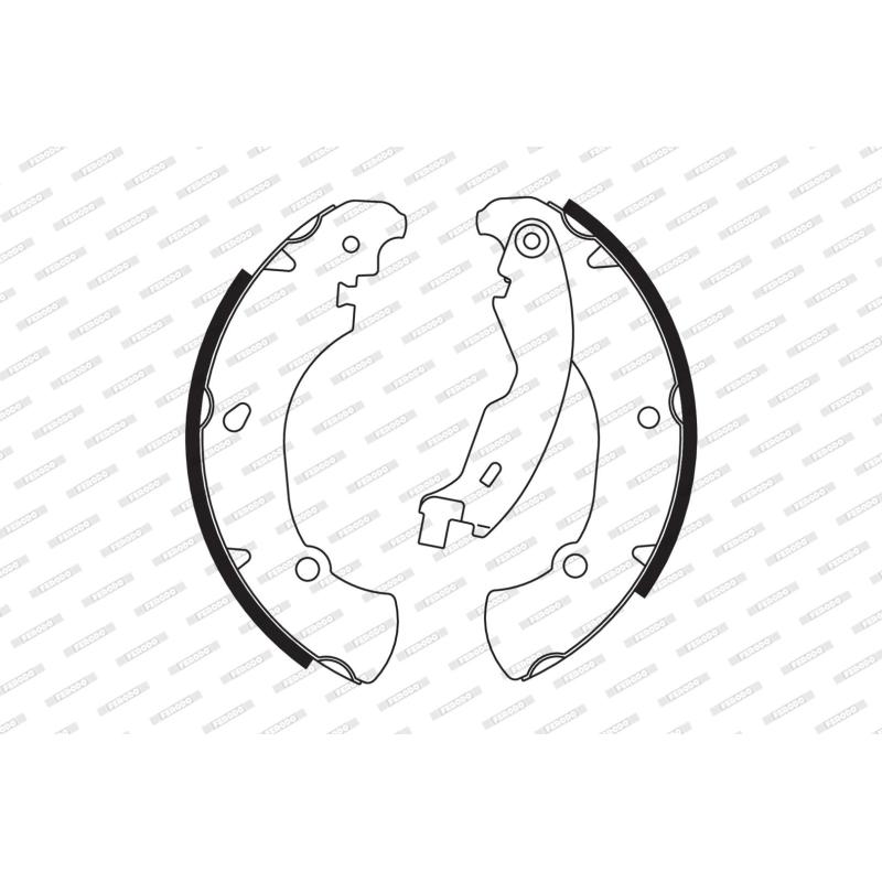 Jeu de mâchoires de frein FERODO FSB555 - Visuel 1