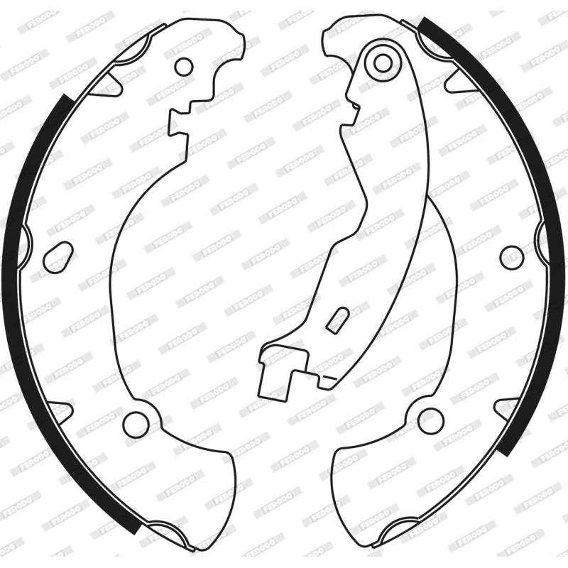 Jeu de mâchoires de frein FERODO FSB555 - Visuel 2