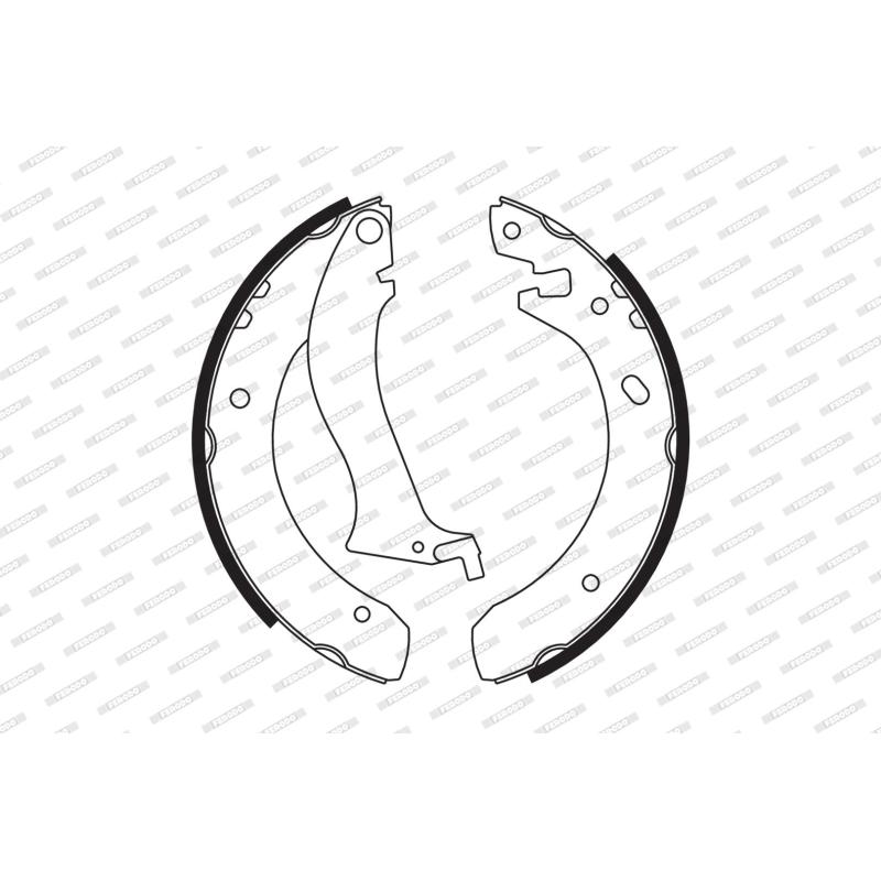 Jeu de mâchoires de frein FERODO FSB556 - Visuel 1