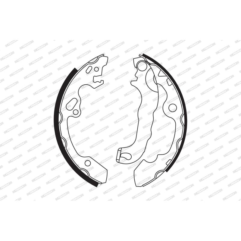 Jeu de mâchoires de frein FERODO FSB565 - Visuel 1