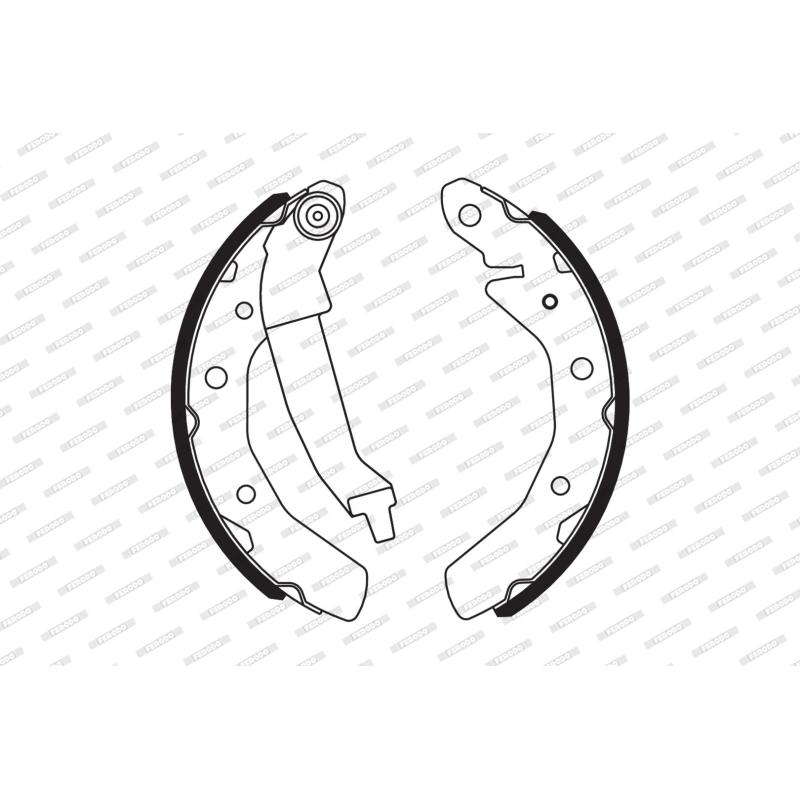 Jeu de mâchoires de frein FERODO FSB566 - Visuel 1