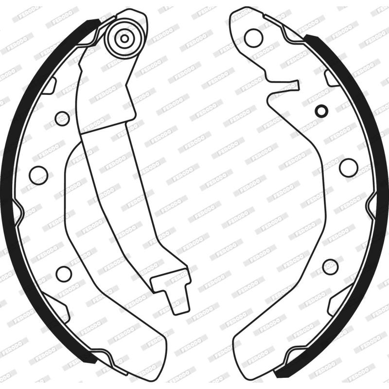 Jeu de mâchoires de frein FERODO FSB566 - Visuel 2