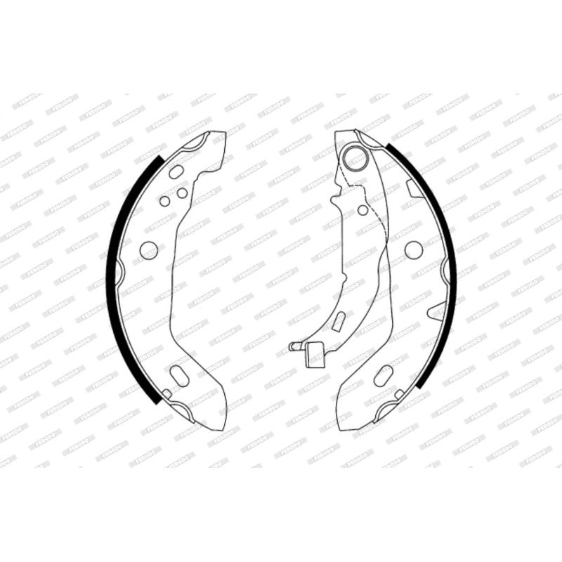Jeu de mâchoires de frein FERODO FSB569 - Visuel 1