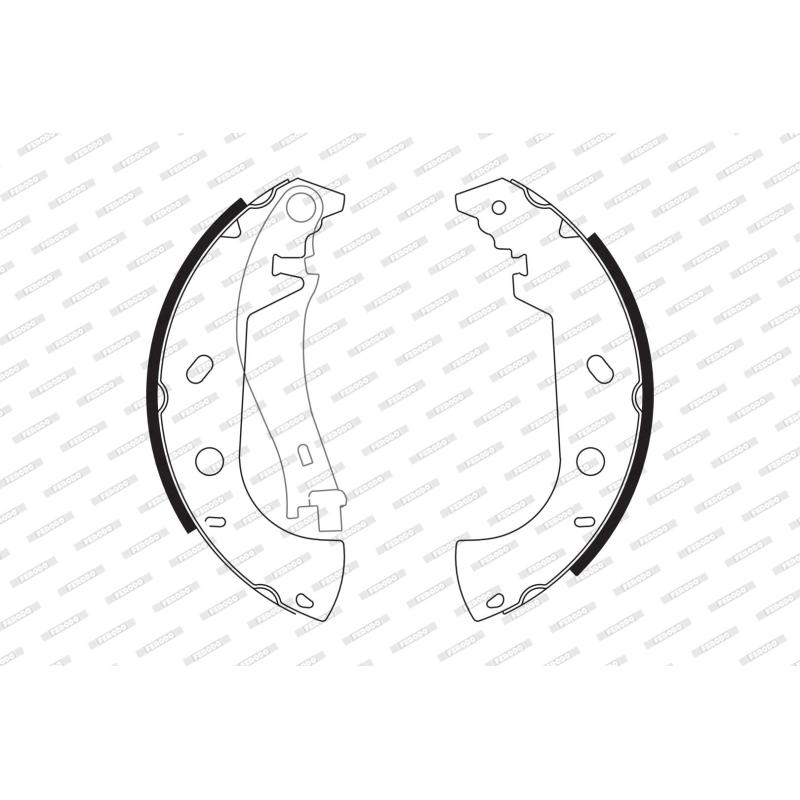 Jeu de mâchoires de frein FERODO FSB571 - Visuel 1