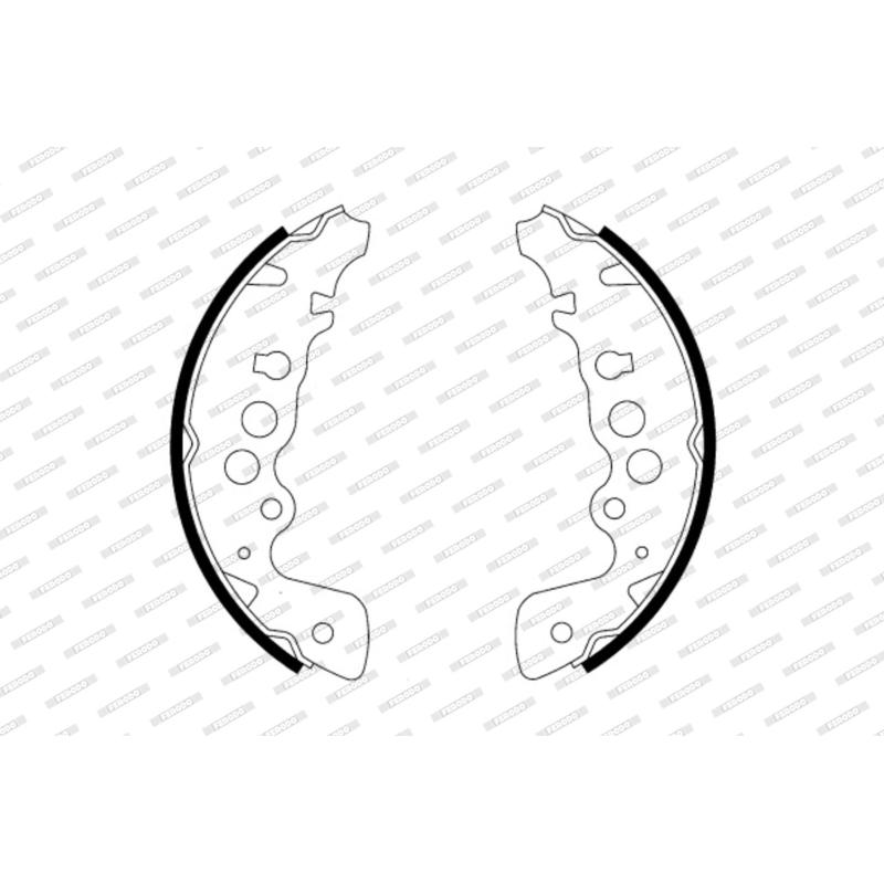Jeu de mâchoires de frein FERODO FSB578 - Visuel 1