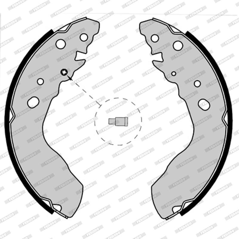 Jeu de mâchoires de frein FERODO FSB580 - Visuel 2
