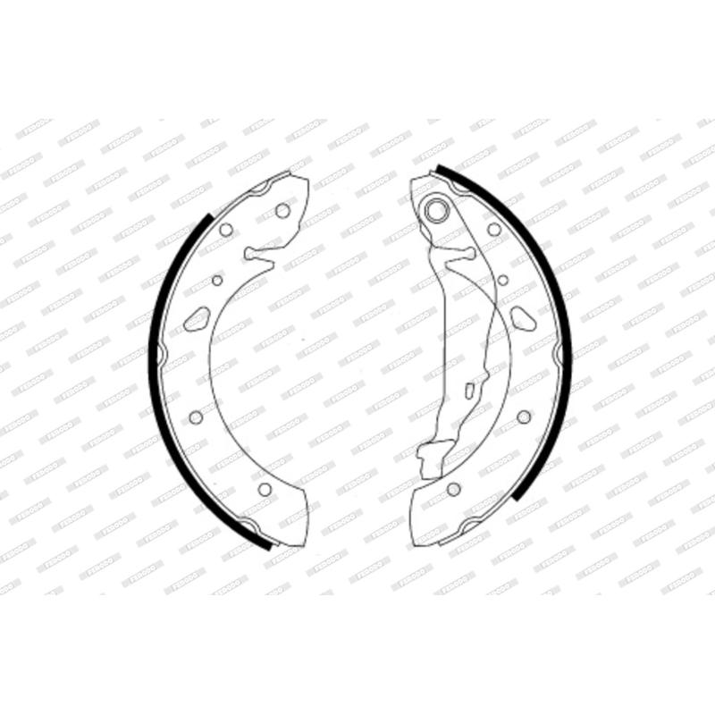 Jeu de mâchoires de frein FERODO FSB581 - Visuel 1