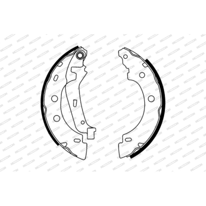 Jeu de mâchoires de frein FERODO FSB583 - Visuel 1