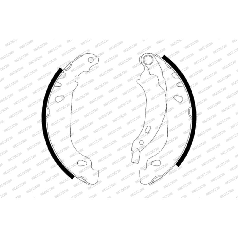 Jeu de mâchoires de frein FERODO FSB584 - Visuel 1