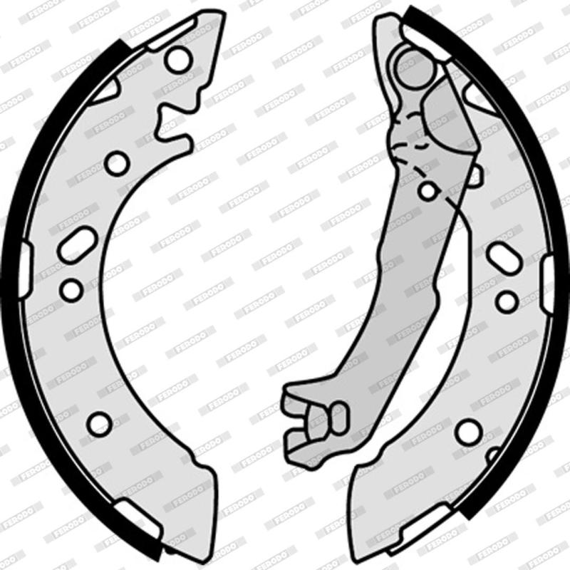 Jeu de mâchoires de frein FERODO FSB586 - Visuel 2