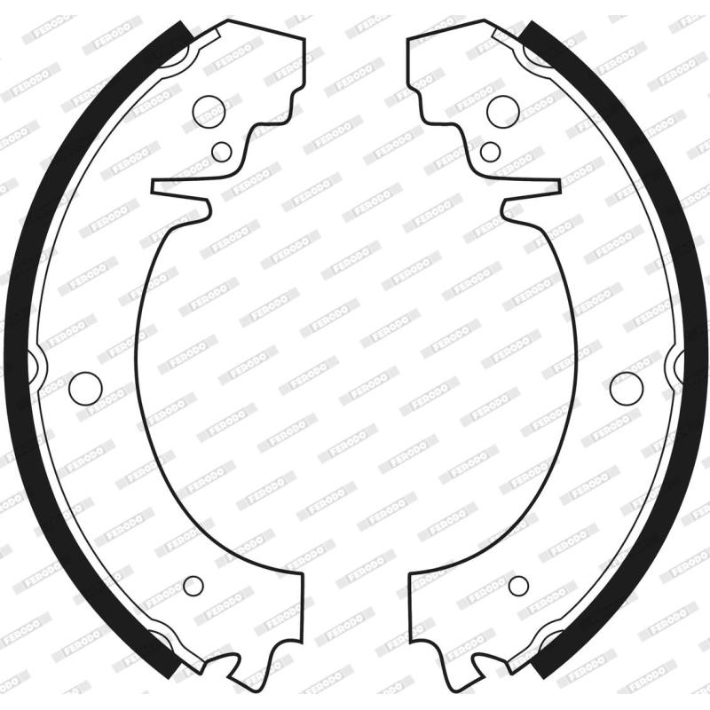 Jeu de mâchoires de frein FERODO FSB59 - Visuel 2