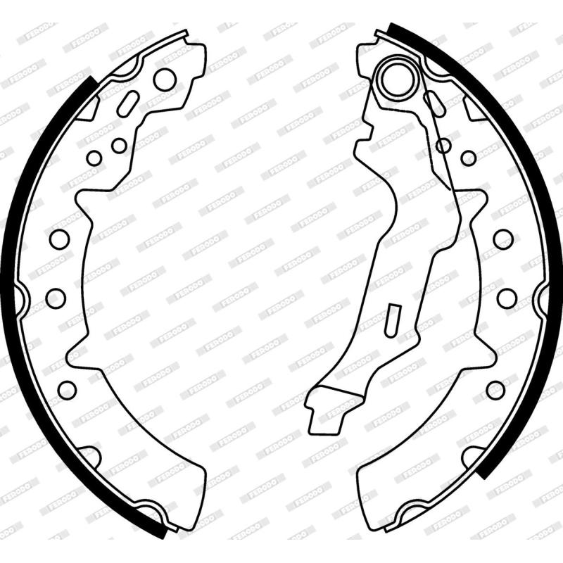 Jeu de mâchoires de frein FERODO FSB591 - Visuel 2