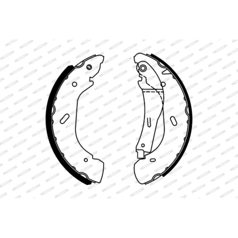 Jeu de mâchoires de frein FERODO FSB595 - Visuel 1