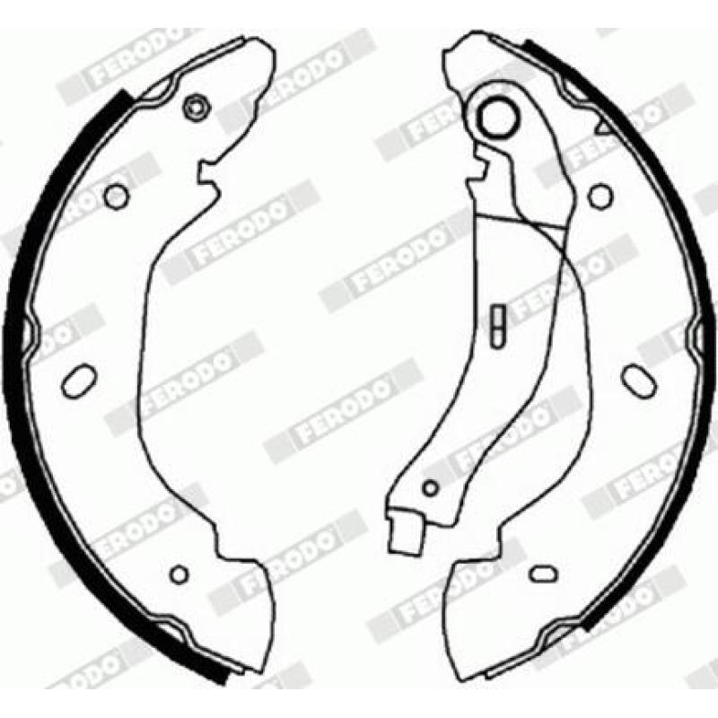 Jeu de mâchoires de frein FERODO FSB596R - Visuel 1