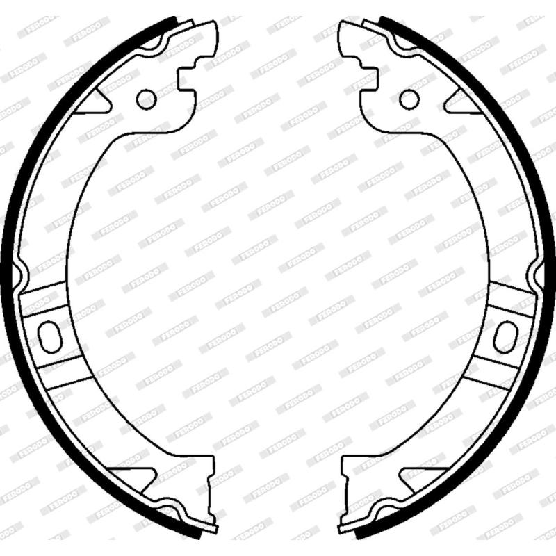 Jeu de mâchoires de frein, frein de stationnement FERODO FSB597 - Visuel 2