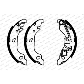 Jeu de mâchoires de frein FERODO OEM 77362296