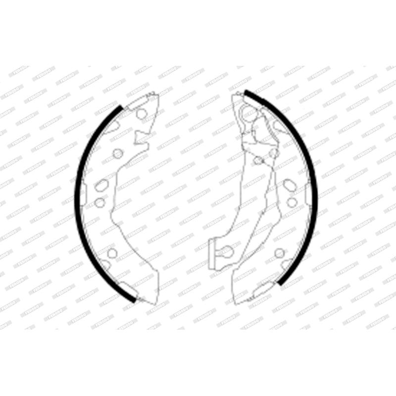 Jeu de mâchoires de frein FERODO FSB605 - Visuel 1