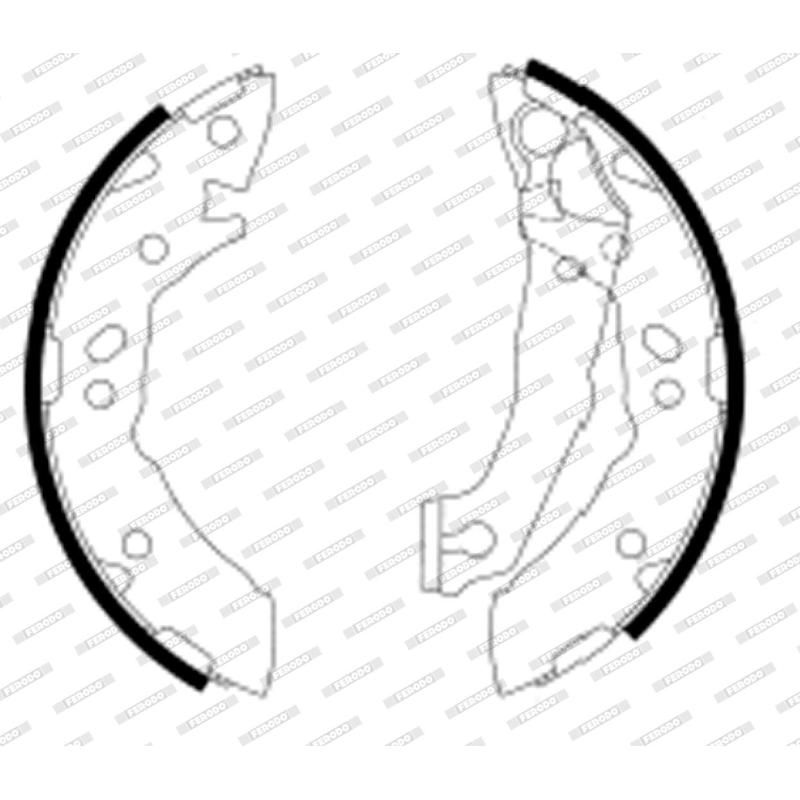 Jeu de mâchoires de frein FERODO FSB605 - Visuel 2
