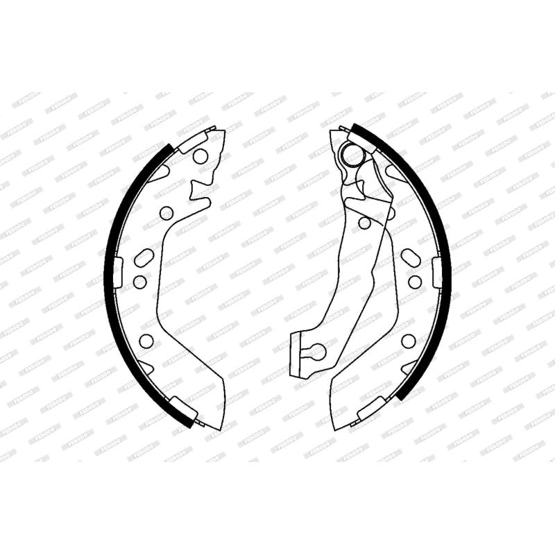 Jeu de mâchoires de frein FERODO FSB606 - Visuel 1