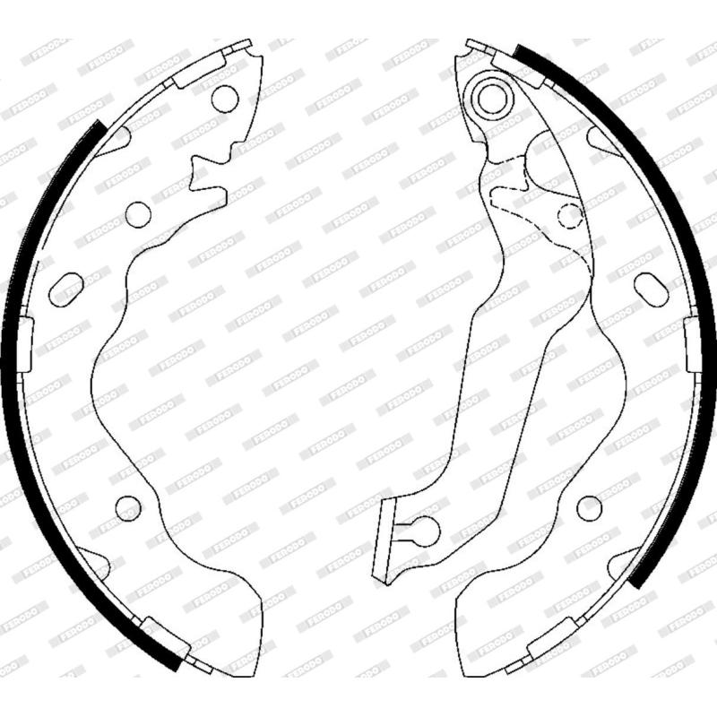 Jeu de mâchoires de frein FERODO FSB607 - Visuel 2