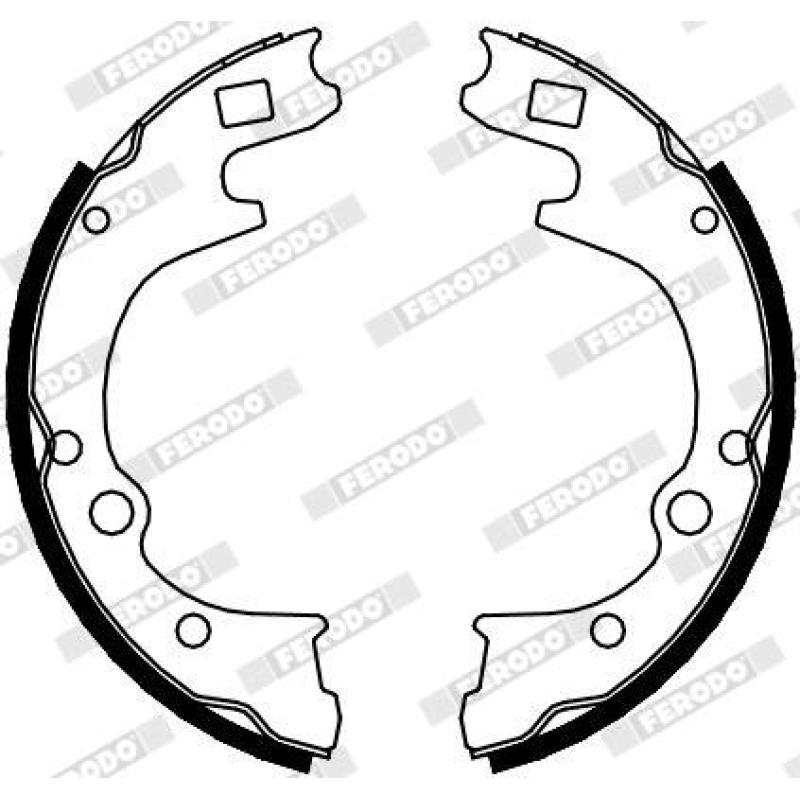 Jeu de mâchoires de frein FERODO FSB613 - Visuel 1