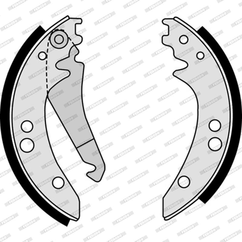 Jeu de mâchoires de frein FERODO FSB615 - Visuel 2