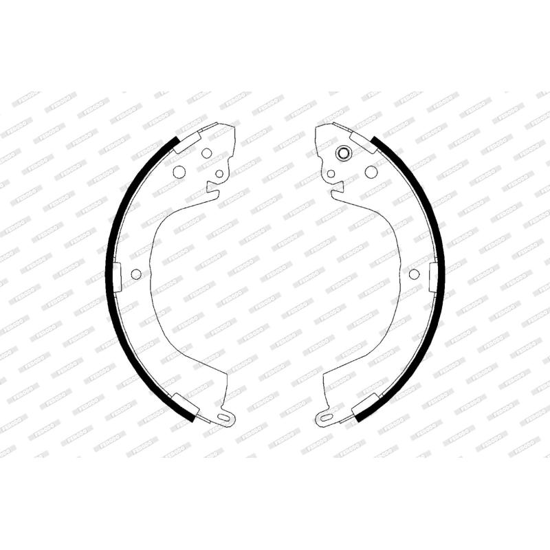Jeu de mâchoires de frein FERODO FSB617 - Visuel 1