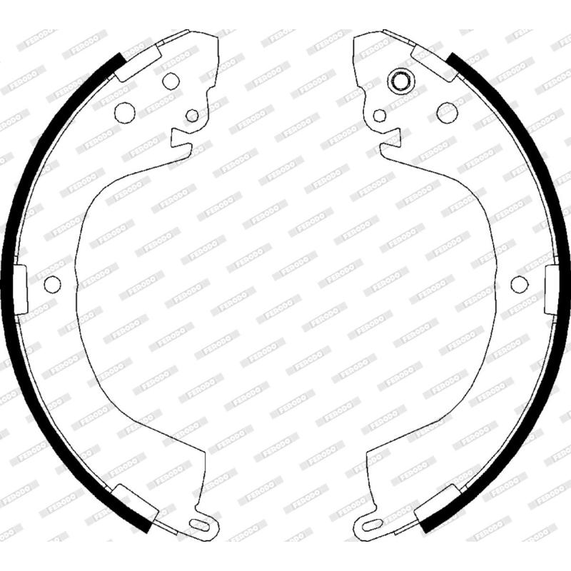 Jeu de mâchoires de frein FERODO FSB617 - Visuel 2