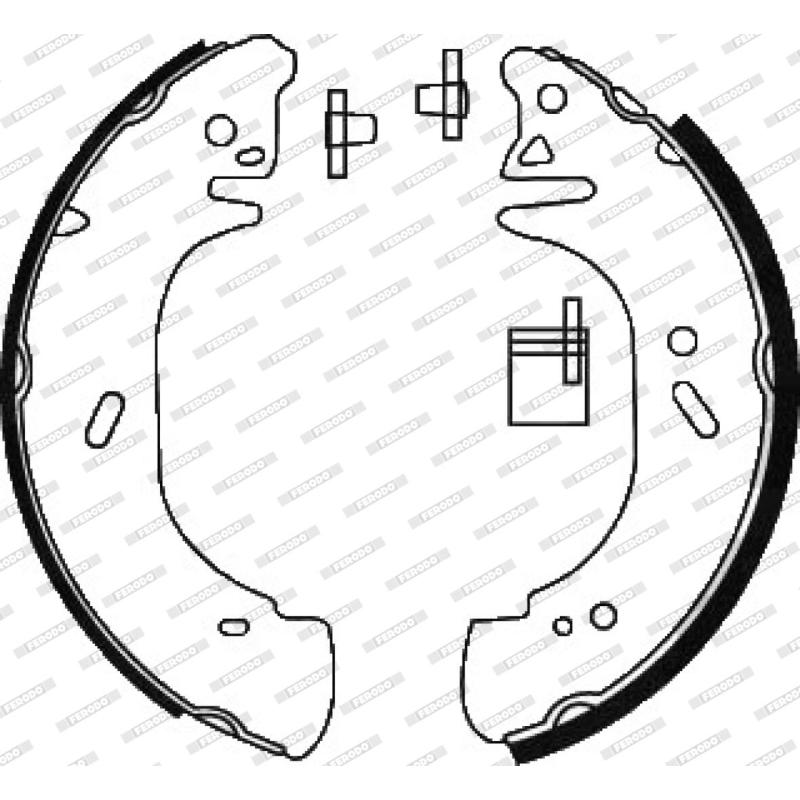 Jeu de mâchoires de frein FERODO FSB618 - Visuel 1