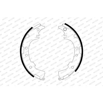 Jeu de mâchoires de frein FERODO OEM 04495B4050