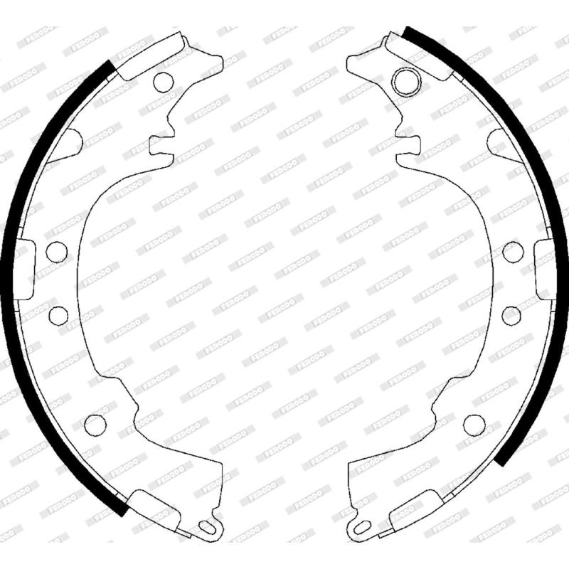 Jeu de mâchoires de frein FERODO FSB621 - Visuel 1