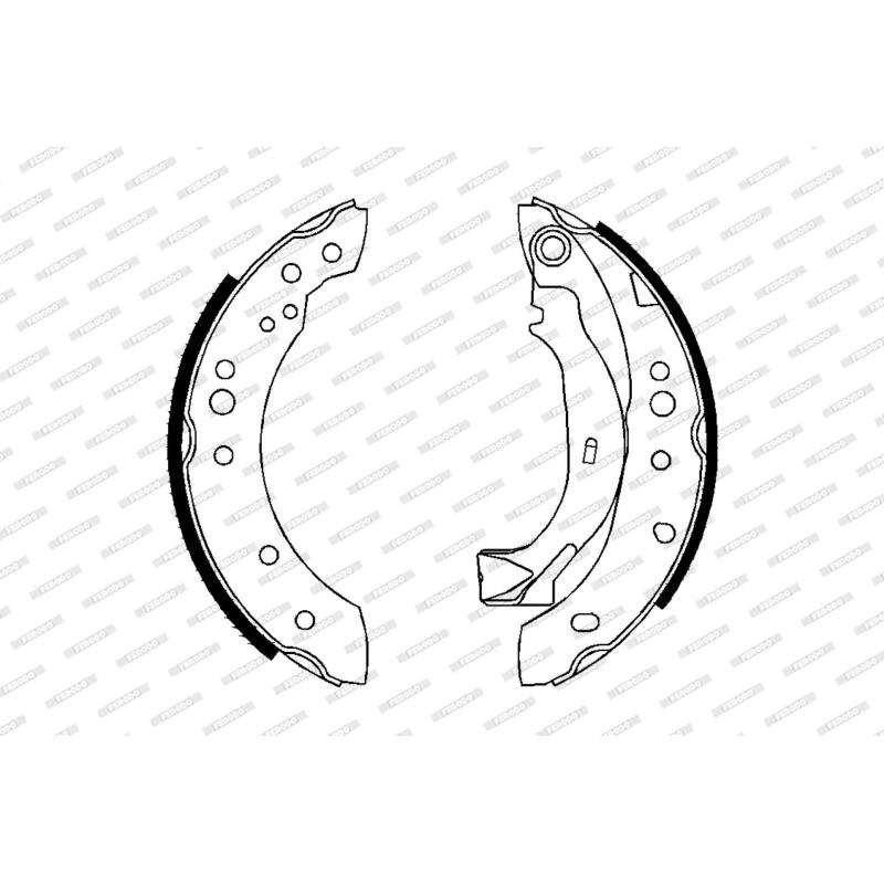 Jeu de mâchoires de frein FERODO FSB626 - Visuel 1