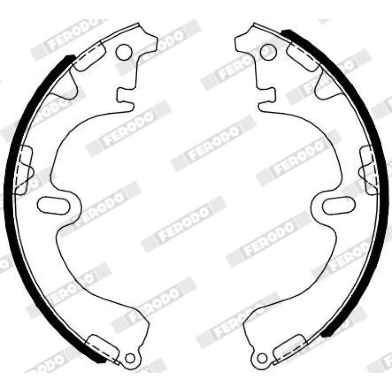 Jeu de mâchoires de frein FERODO FSB630 - Visuel 1