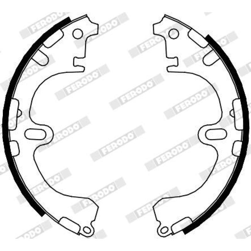 Jeu de mâchoires de frein FERODO FSB631 - Visuel 1
