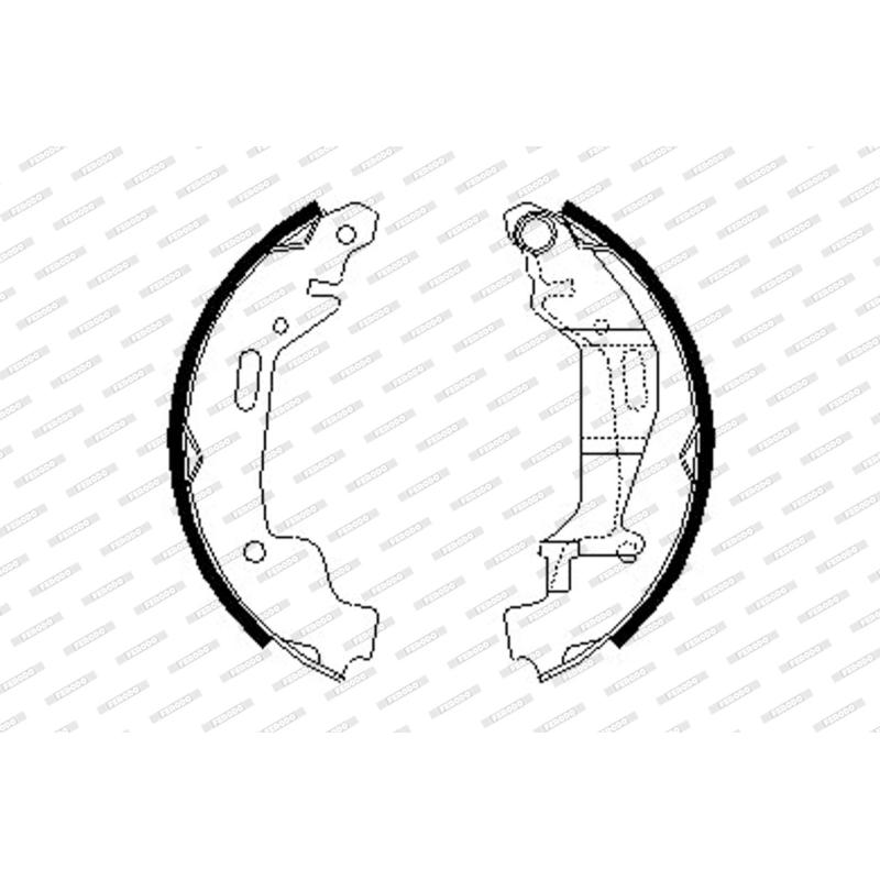 Jeu de mâchoires de frein FERODO FSB632 - Visuel 1