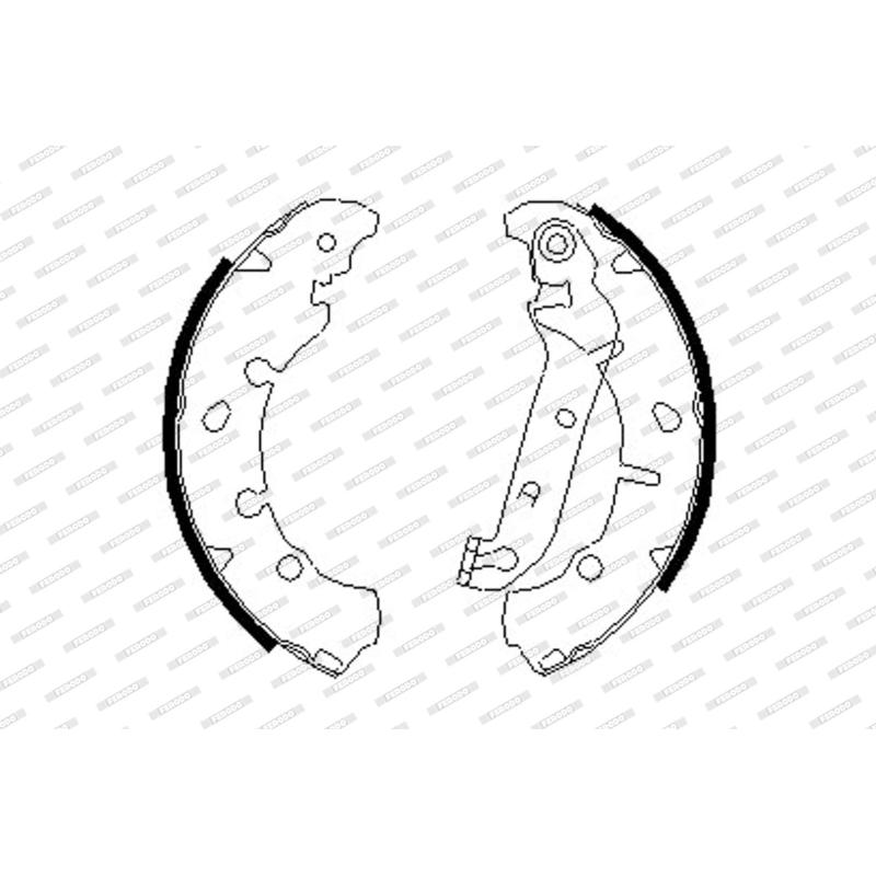 Jeu de mâchoires de frein FERODO FSB635 - Visuel 1