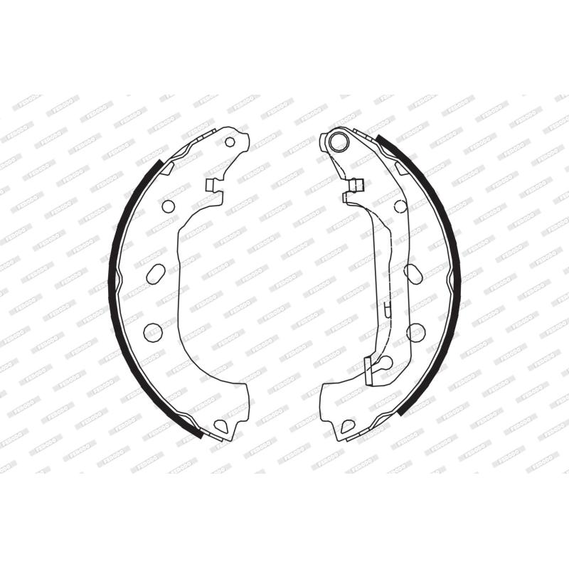 Jeu de mâchoires de frein FERODO FSB648 - Visuel 1
